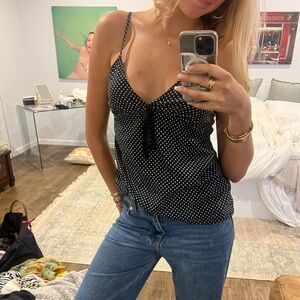 Vintage Black and White Peplum Bow Blouse